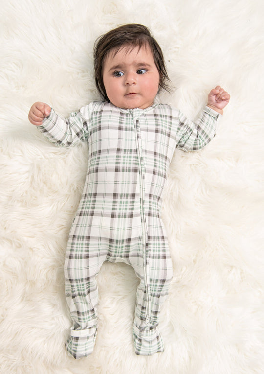 Bambi and Birdie Classic Thermal set pajamas 'Evergreen plaid' – Watermelon  Tree Children's Boutique