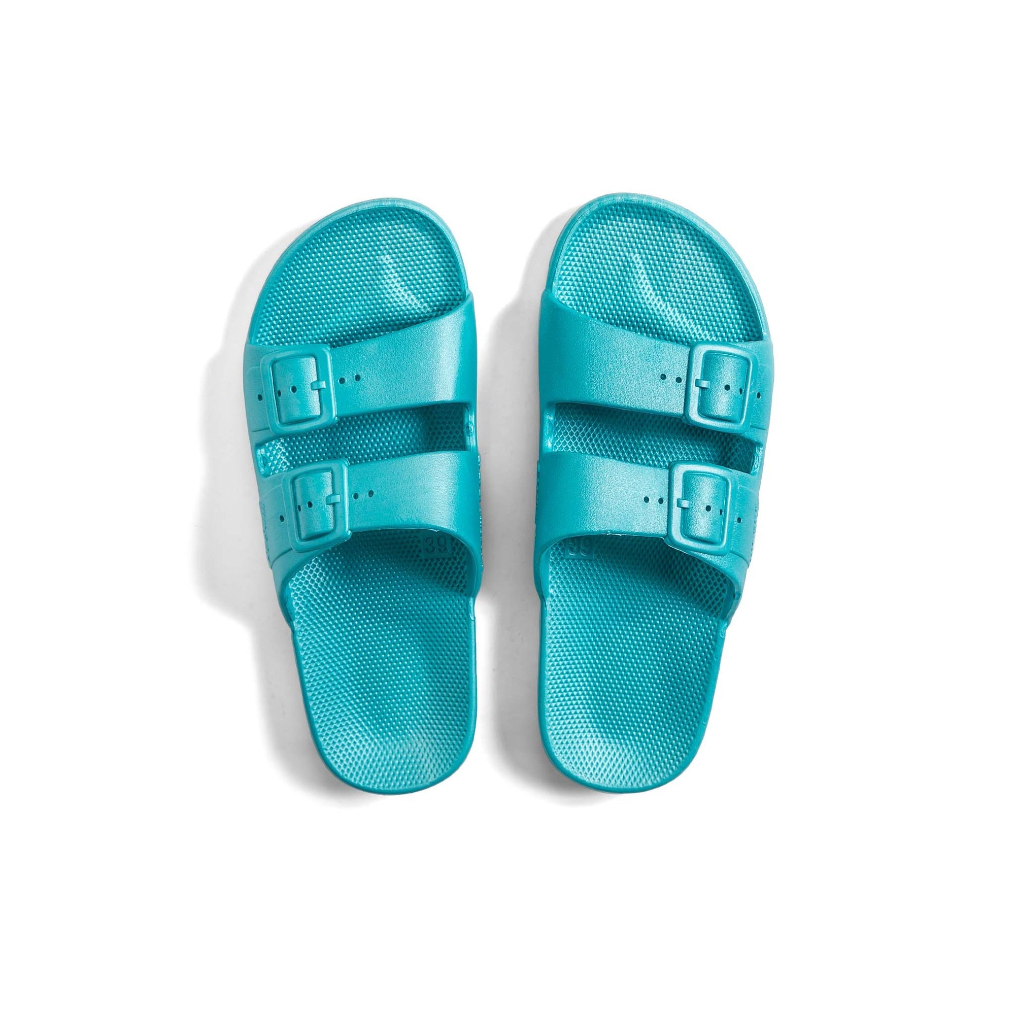 Freedom Moses Sandals "tahiti turquoise blue shimmer”