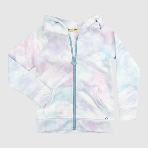 Appaman Julia hoodie zip jacket “watercolor tie dye”