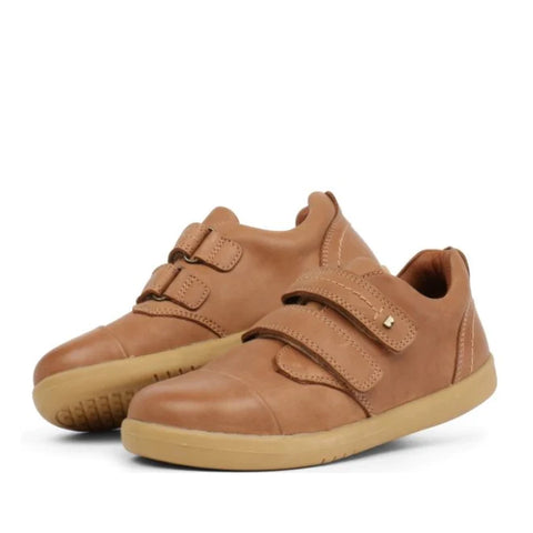 Bobux port caramel leather shoe