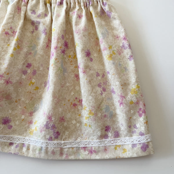 Pomme Elastic Waist Skirt "Watercolour Flower"