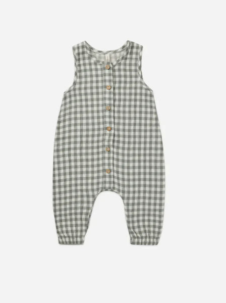 Quincy Mae gingham checkered jumpsuit romper