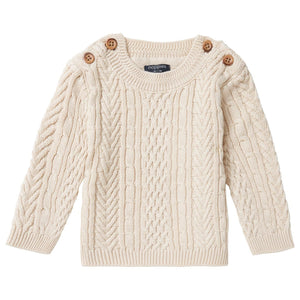 Noppies  pullover cable knit sweater ‘cream sand’