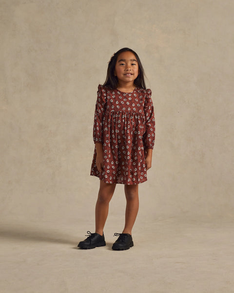 Rylee and Cru Piper dress ‘red holiday bloom flowers”’