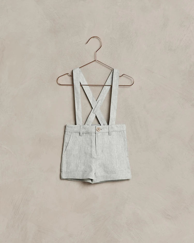 Noralee Suspenders shorts - Chambray