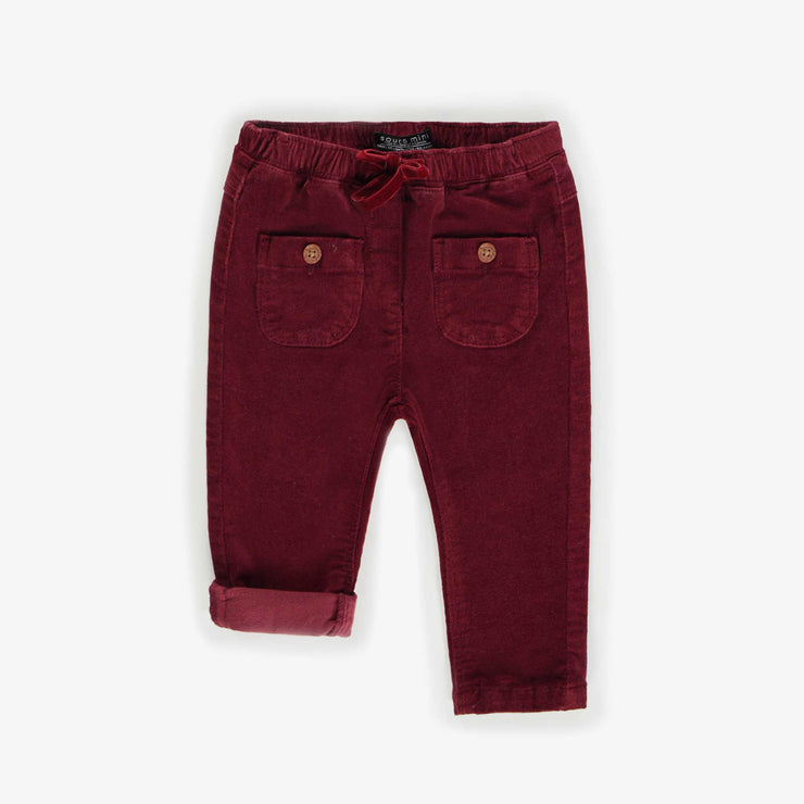 Souris Mini "Loose Fit Red Pants in Corduroy"