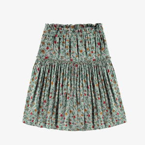 Souris Mini "Green Floral Midi Length Skirt"