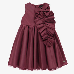 Souris Mini "Red Sleeveless Dress Taffeta- Child"
