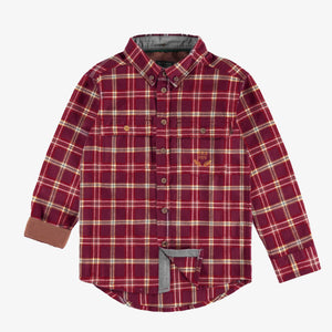 Souris Mini "Red and White Brushed Flannel Plaid Shirt"