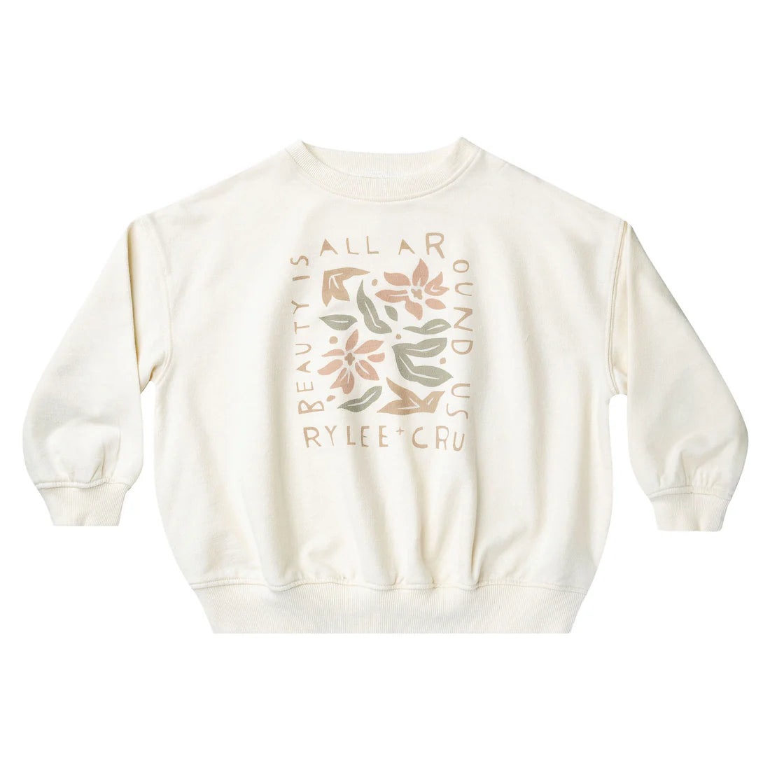 Rylee and Cru relaxed sweatshirt ‘ivory’