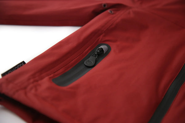 Kid Orca Mesh Rain Jacket "Merlot"