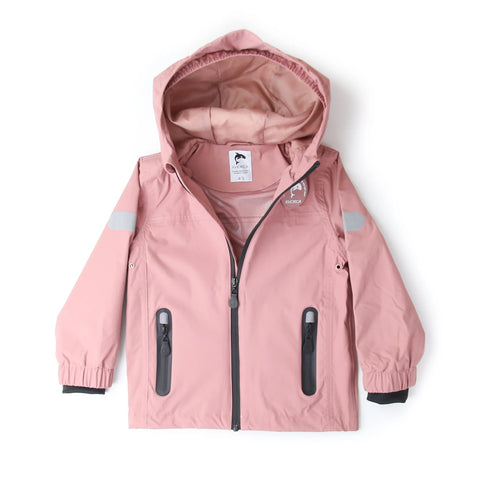 Kid Orca Mesh Rain Jacket "Ash Rose"