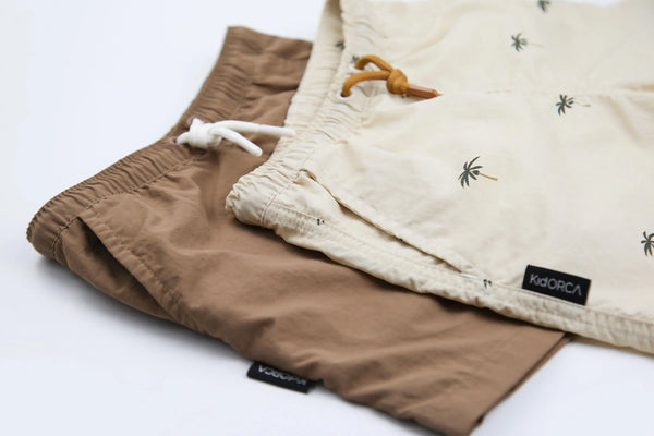 Kid Orca Swim Trunks "Palm/Almond"