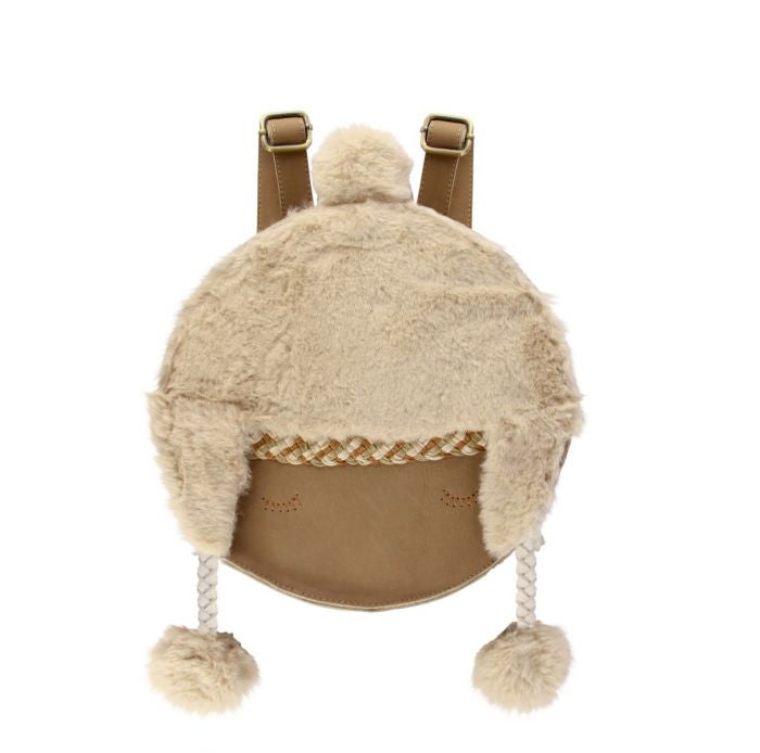 Donsje Eky Schoolbag truffle Nubuck “winter princess”