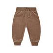 Quincy Mae velour relaxed sweatpant “brown”