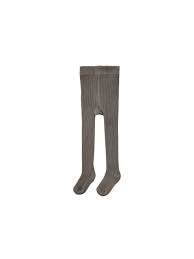 Quincy Mae ribbed tights “charcoal grey”