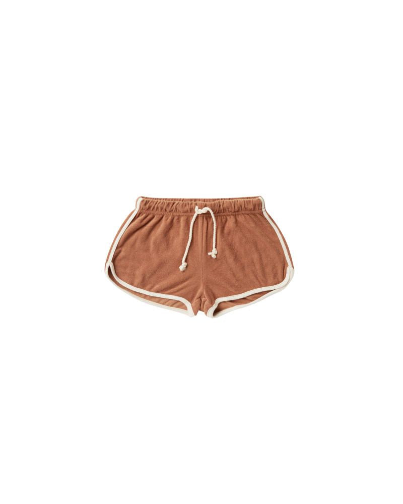 Rylee and Cru Terry Track Shorts "Terracotta"