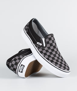 Vans Classic Slip-On Pewter Checkerboard