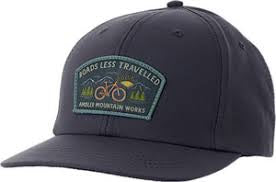 Ambler Hat “ tour - charcoal navy  bike road less travelled”